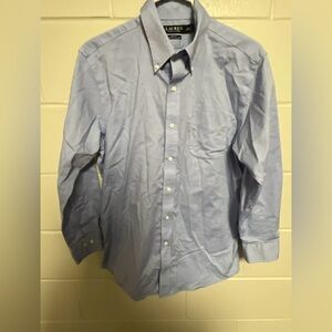 Lauren Ralph Lauren Shirt Mens 16.5 32/33 Black Label Shirt Blue  slim Fit